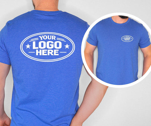 Custom Logo T Shirt Bella Canvas 3001 Business Shirt Company Branding Work Wear