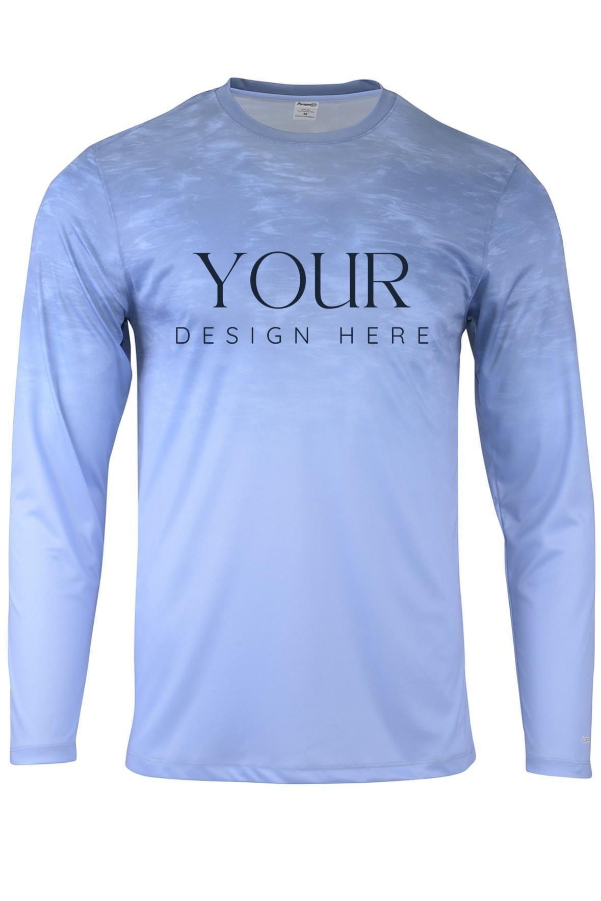 upf 50+ Montauk custom logo shirts matching trip outfits long sleeve sun protection performance tops for fishing teams or events