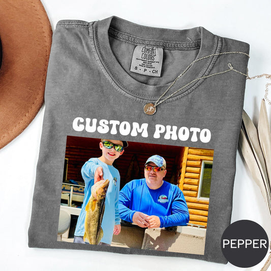 Comfort Colors®Custom Photo Shirt, Personalized T-Shirt, Custom Picture Tshirt, Your Photo Shirt, Family Picture Tee, Logo Image Shirts Gift