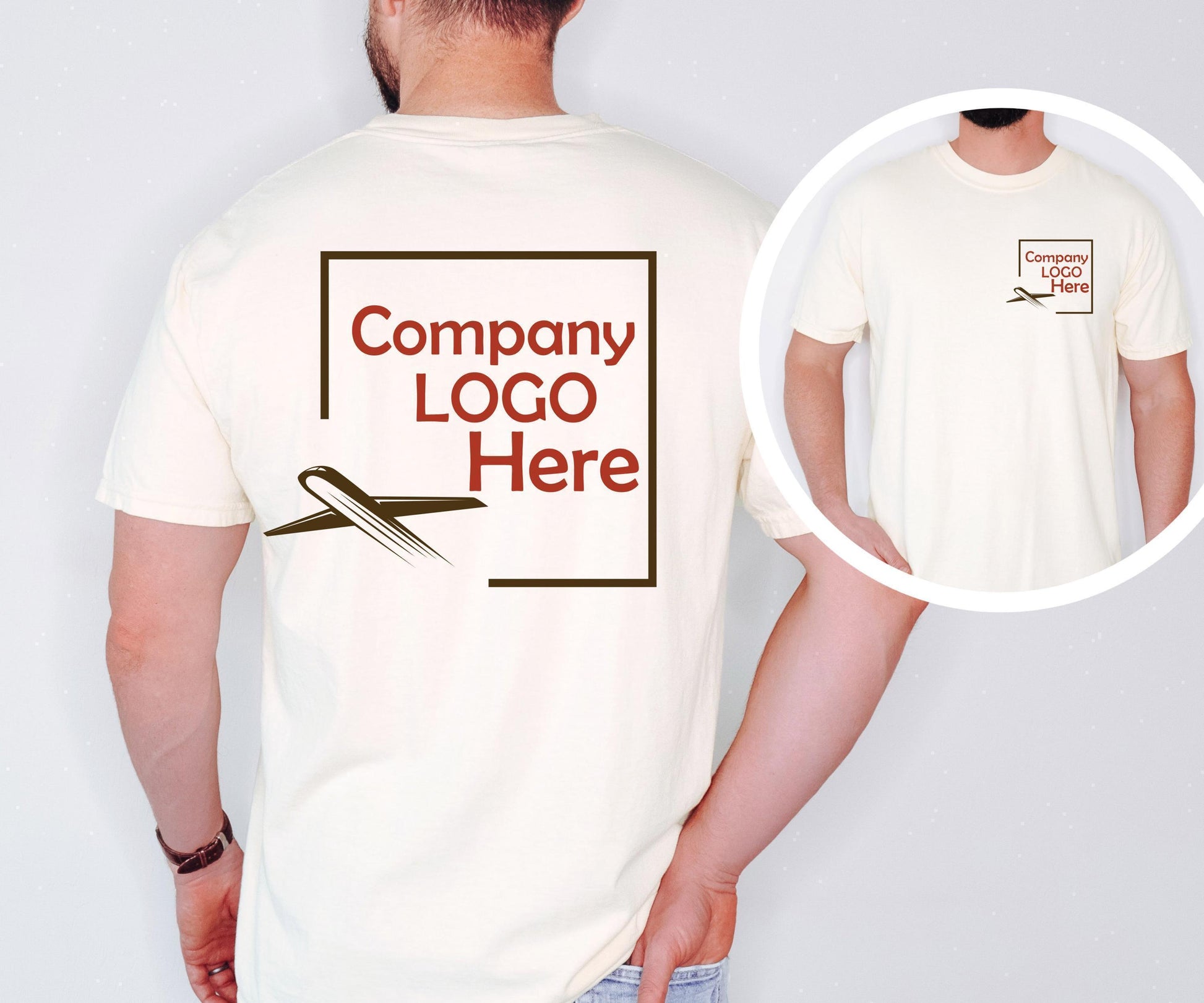 Custom Logo Comfort Colors 1717 T Shirt Company Branding Business Apparel
