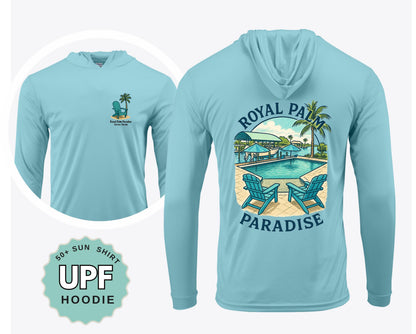 Personalized Family Sun Hoodie UPF 50: Long Sleeve Beach Trip Shirt