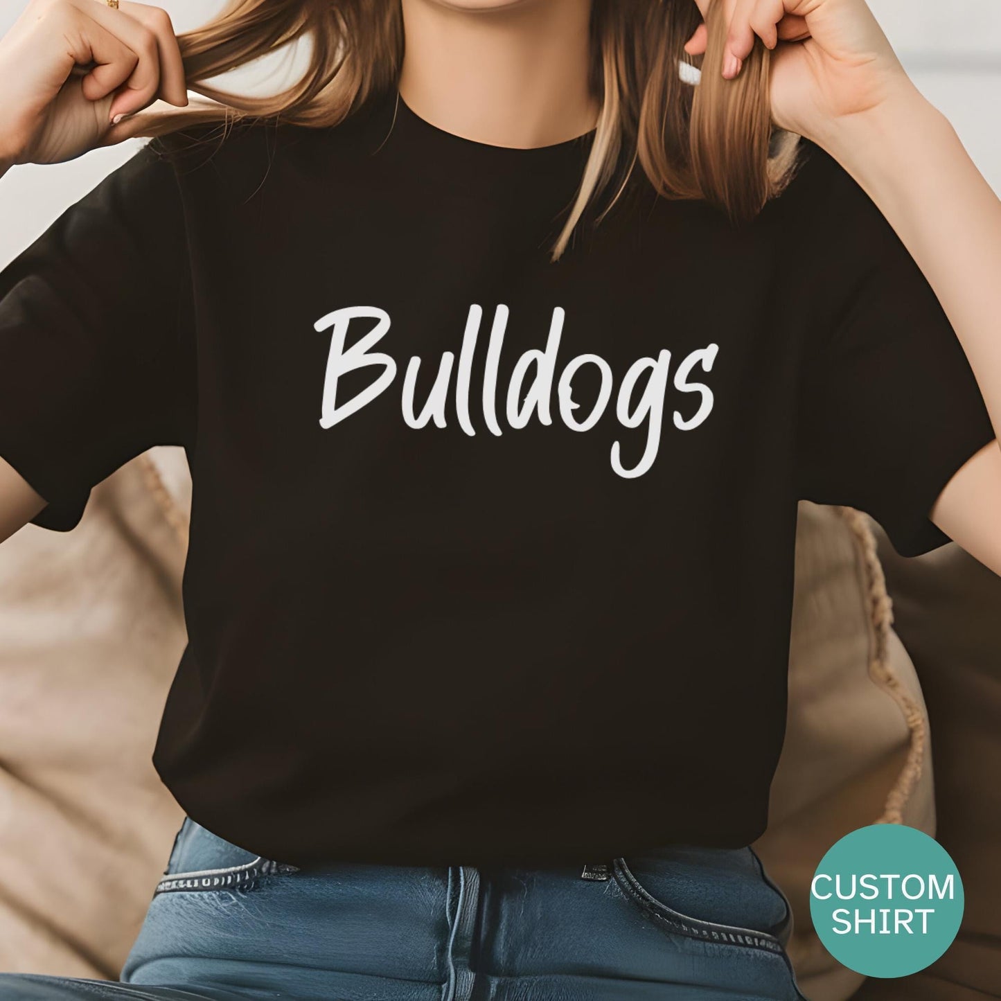 Custom T shirt, Custom Team Name shirt, Puff Print, Embossed Print, Gift for Mom, School Spirit shirt, Mascot T-shirt