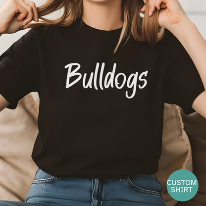 Custom T shirt, Custom Team Name shirt, Puff Print, Embossed Print, Gift for Mom, School Spirit shirt, Mascot T-shirt