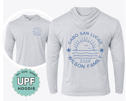Matching Family Vacation Hoodie, UPF 50+ Sun Protection