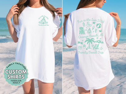 Family Vacation Shirts Adult Youth Matching Trip Tees