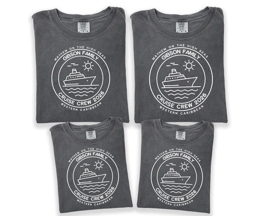 Family cruise shirts matching cruise trip tees, custom vacation group travel tops