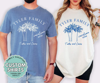 Matching Family Vacation Shirts Comfort Colors Adult Youth Custom Travel Tees