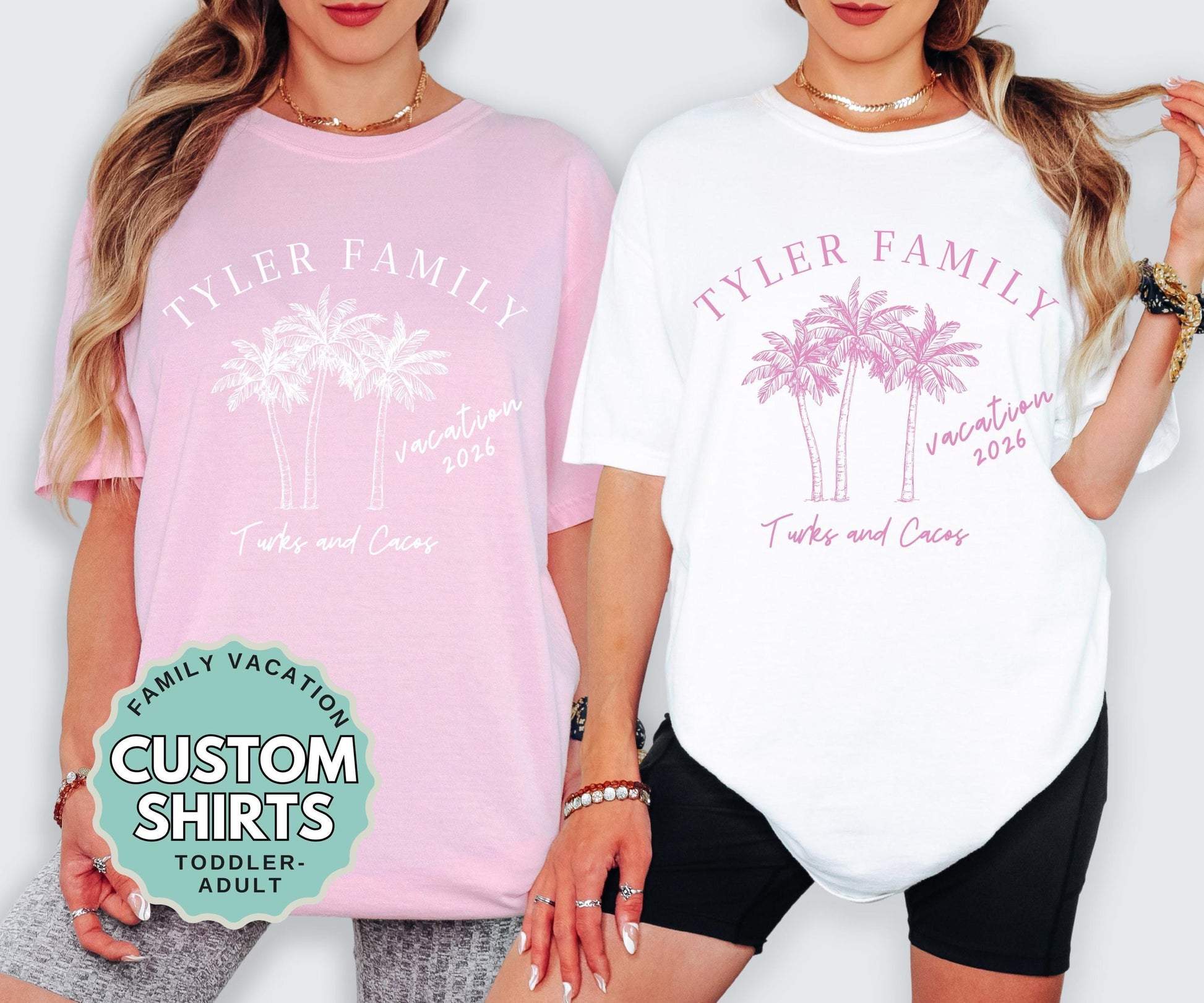 Matching Family Vacation Shirts Comfort Colors Adult Youth Custom Travel Tees
