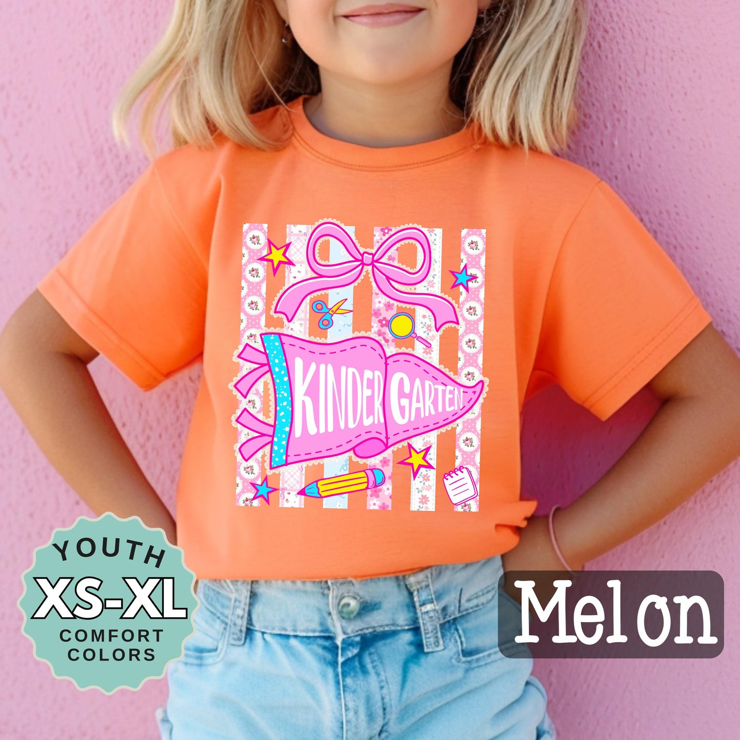 kindergarten shirt for girl cute back to school tee kindergarten shirt for daughter first day of school shirt girls school outfit youth tee