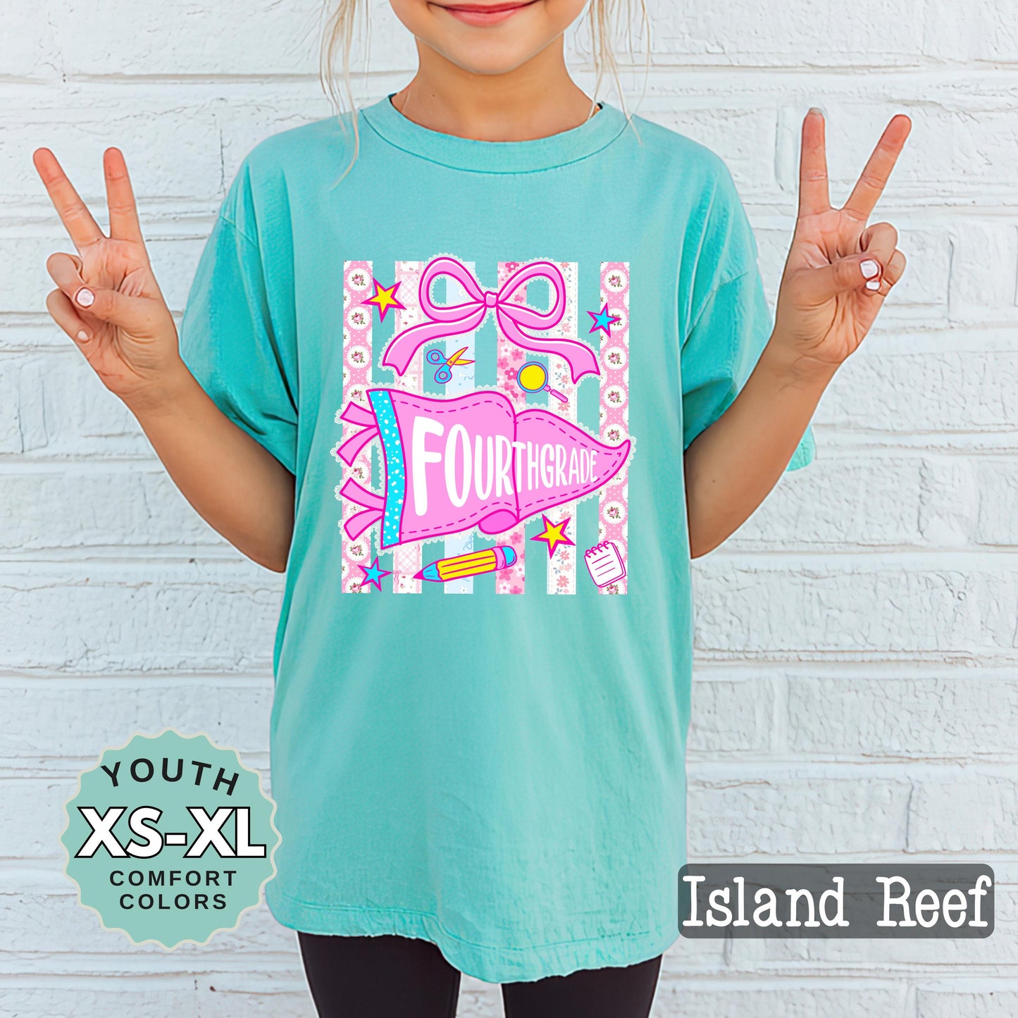 fourth grade shirt for girl cute back to school tee 4th grade shirt for daughter first day of school shirt girls school outfit youth tee