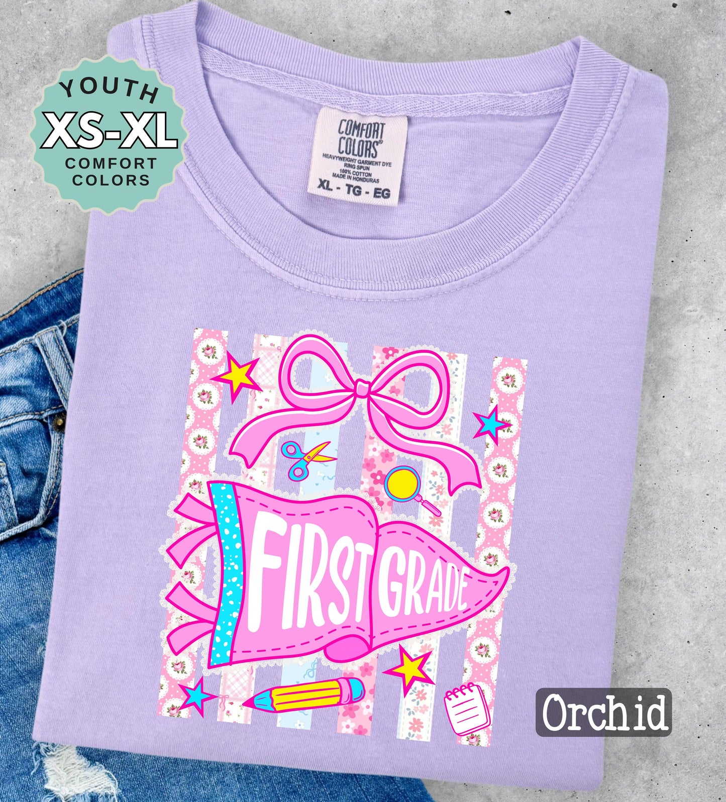 first grade shirt for girl cute back to school tee 1st grade shirt for daughter first day of school shirt girls school outfit youth tee