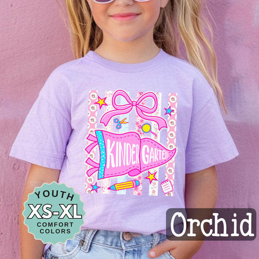kindergarten shirt for girl cute back to school tee kindergarten shirt for daughter first day of school shirt girls school outfit youth tee