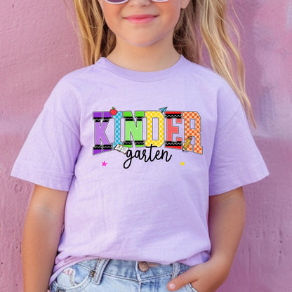 Kindergarten shirt first day of school girl outfit back to school shirt cute school photo shirt meet the teacher shirt gift for son kids top