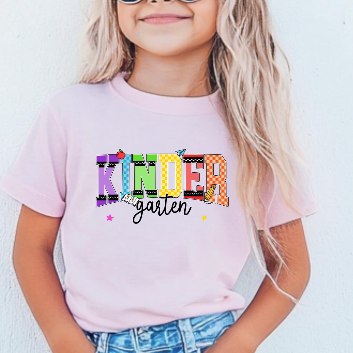 Kindergarten shirt first day of school girl outfit back to school shirt cute school photo shirt meet the teacher shirt gift for son kids top
