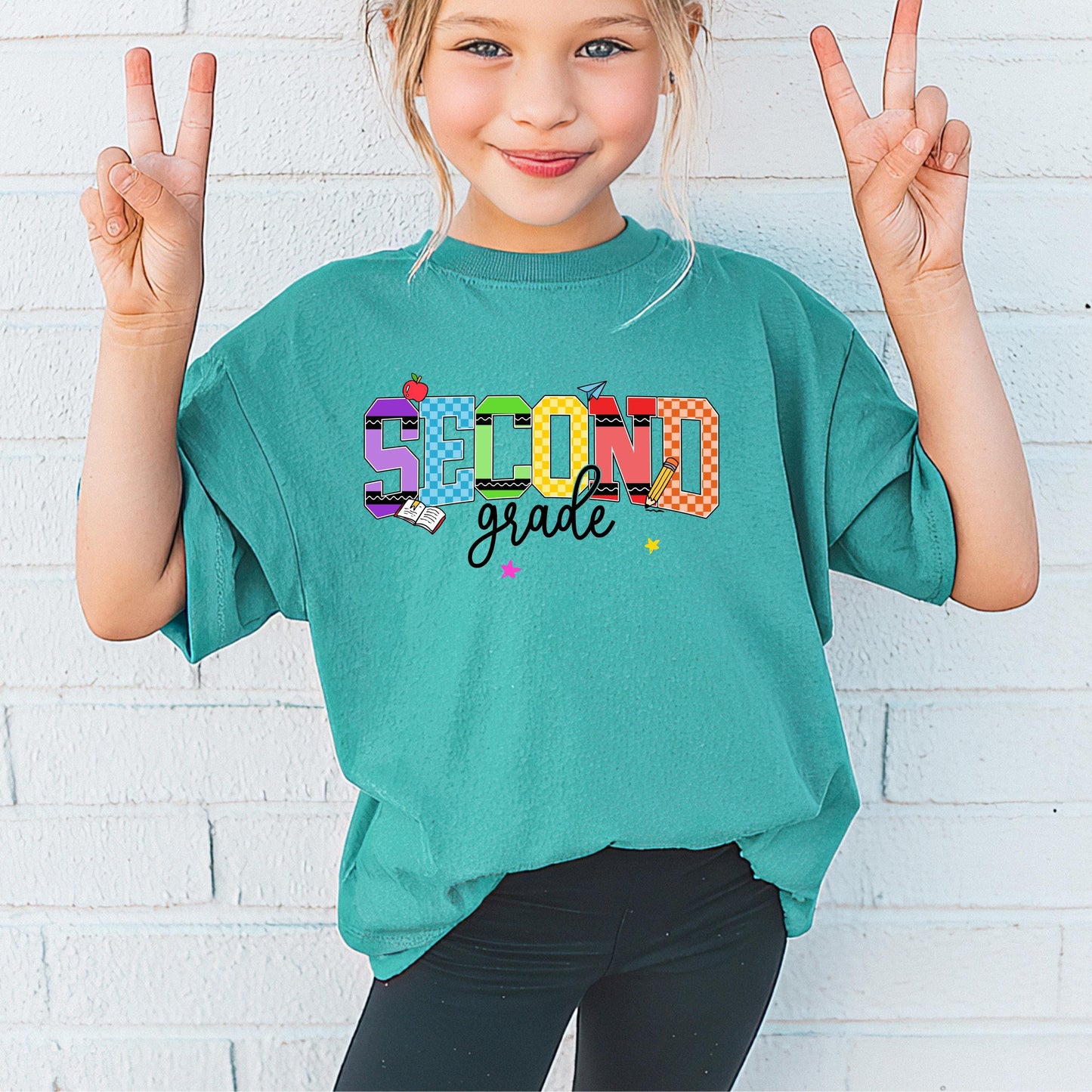 2nd grade shirt for girl cute back to school tee second grade shirt for daughter first day of school shirt girls school outfit youth tee