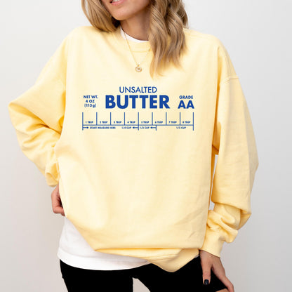 Unsalted Butter Shirt: Funny Baking Tee in Soft Comfort Colors