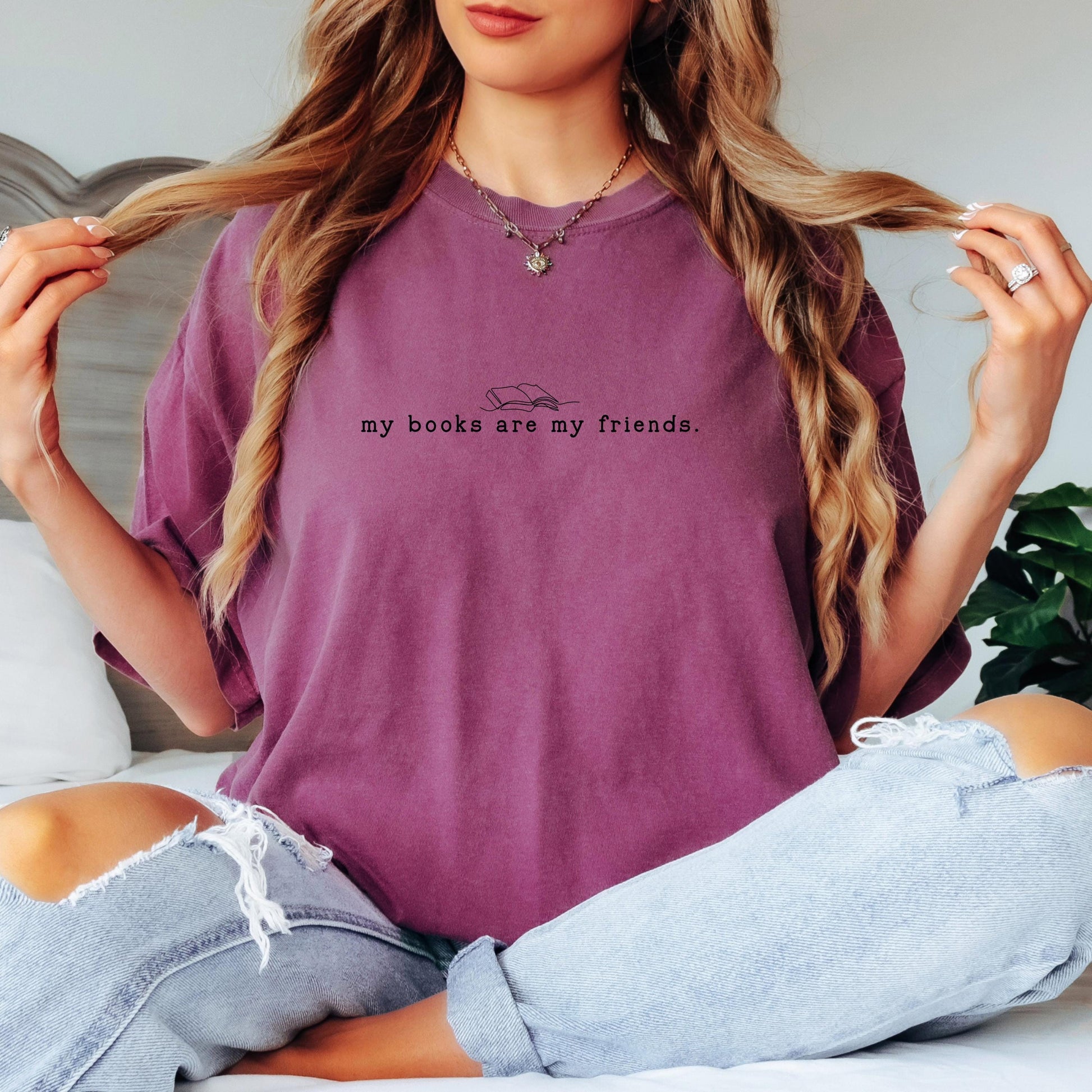 My Books Are My Friends Shirt, Book Lover Shirt, Reading Shirt, Comfort Colors Tee, Bookworm Shirt