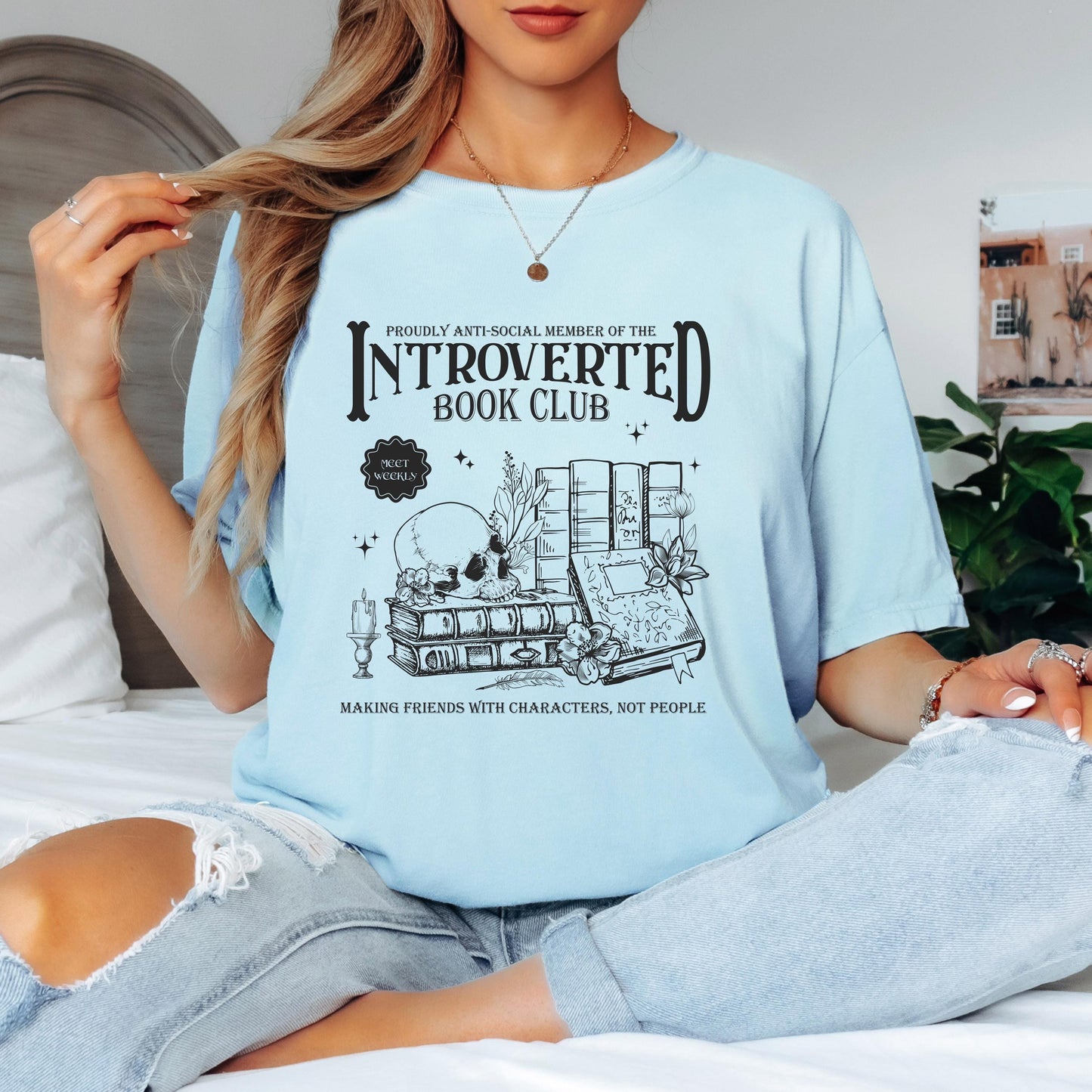 Introverted Book Club Shirt, Book Lover Shirt, Reading Shirt