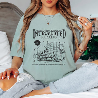 Introverted Book Club Shirt, Book Lover Shirt, Reading Shirt