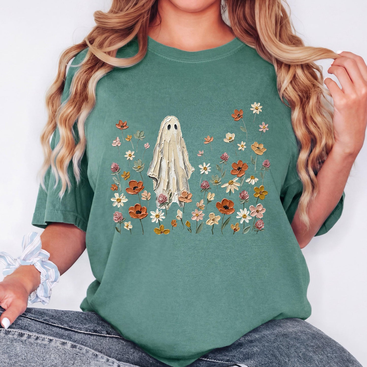 Cute Ghost Shirt, Halloween Ghost Tee, Vintage Halloween Shirt, Spooky Season Tee, Comfort Colors Shirt