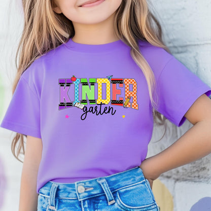 Kindergarten shirt first day of school girl outfit back to school shirt cute school photo shirt meet the teacher shirt gift for son kids top