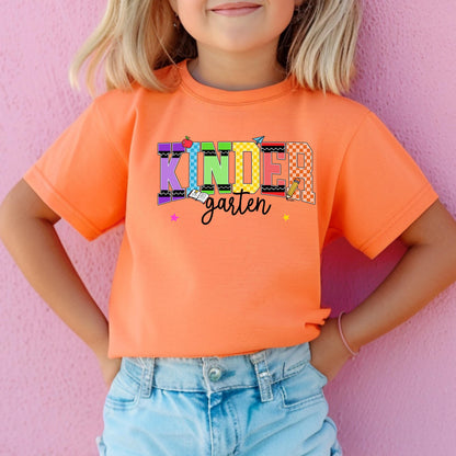 Kindergarten shirt first day of school girl outfit back to school shirt cute school photo shirt meet the teacher shirt gift for son kids top