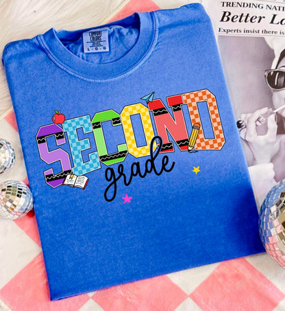 2nd grade shirt for girl cute back to school tee second grade shirt for daughter first day of school shirt girls school outfit youth tee