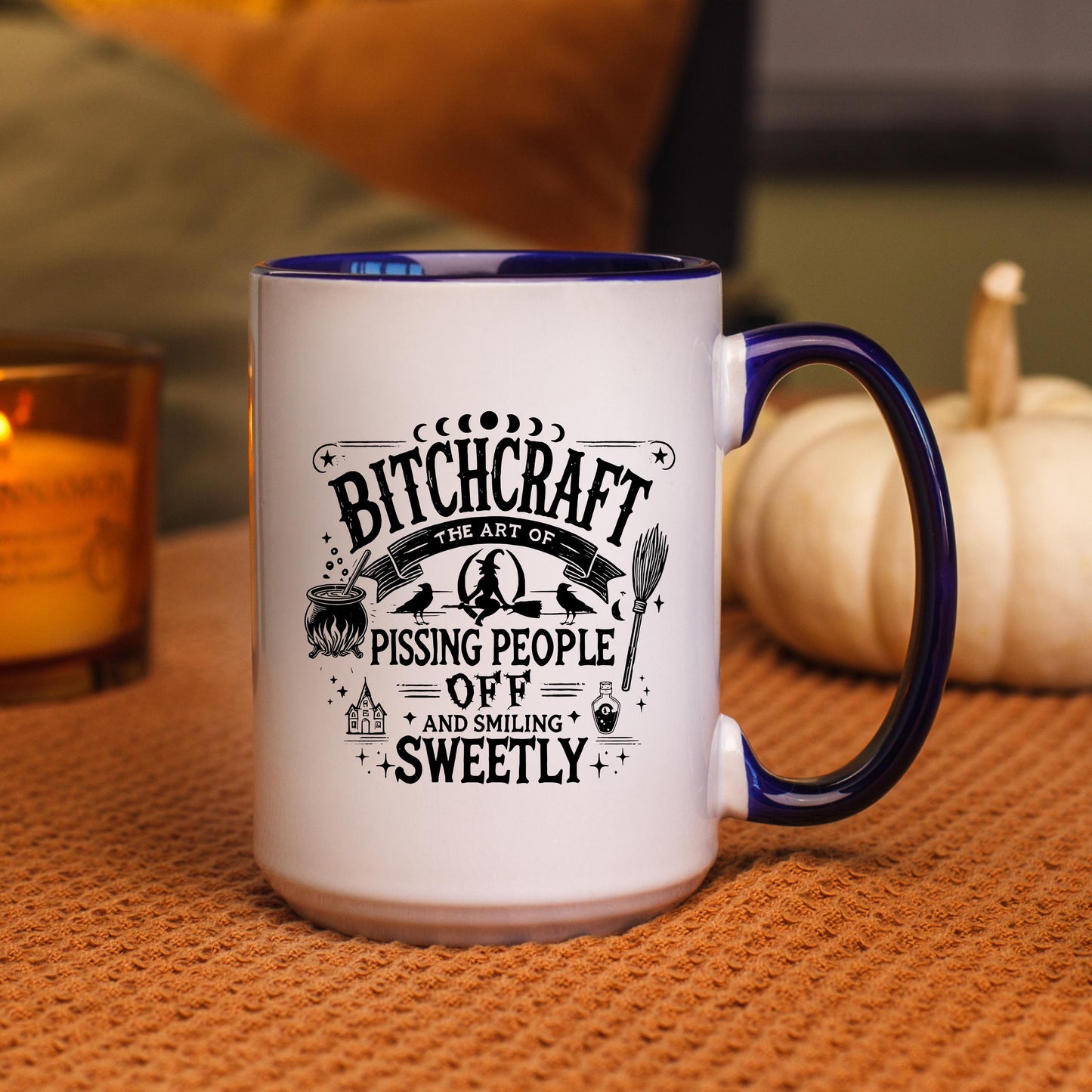 Funny Witch Mug, Bitchcraft Coffee Mug, Halloween Coffee Cup, Witch Gift Mug, Sarcastic Witch Mug, 11oz 15oz Ceramic Mug