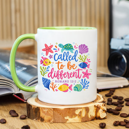 Called to Be Different Coffee Mug, Romans 12:2 Mug, Christian Coffee Mug, Bible Verse Mug, Ceramic Mug, 11 oz Mug, 15 oz Mug
