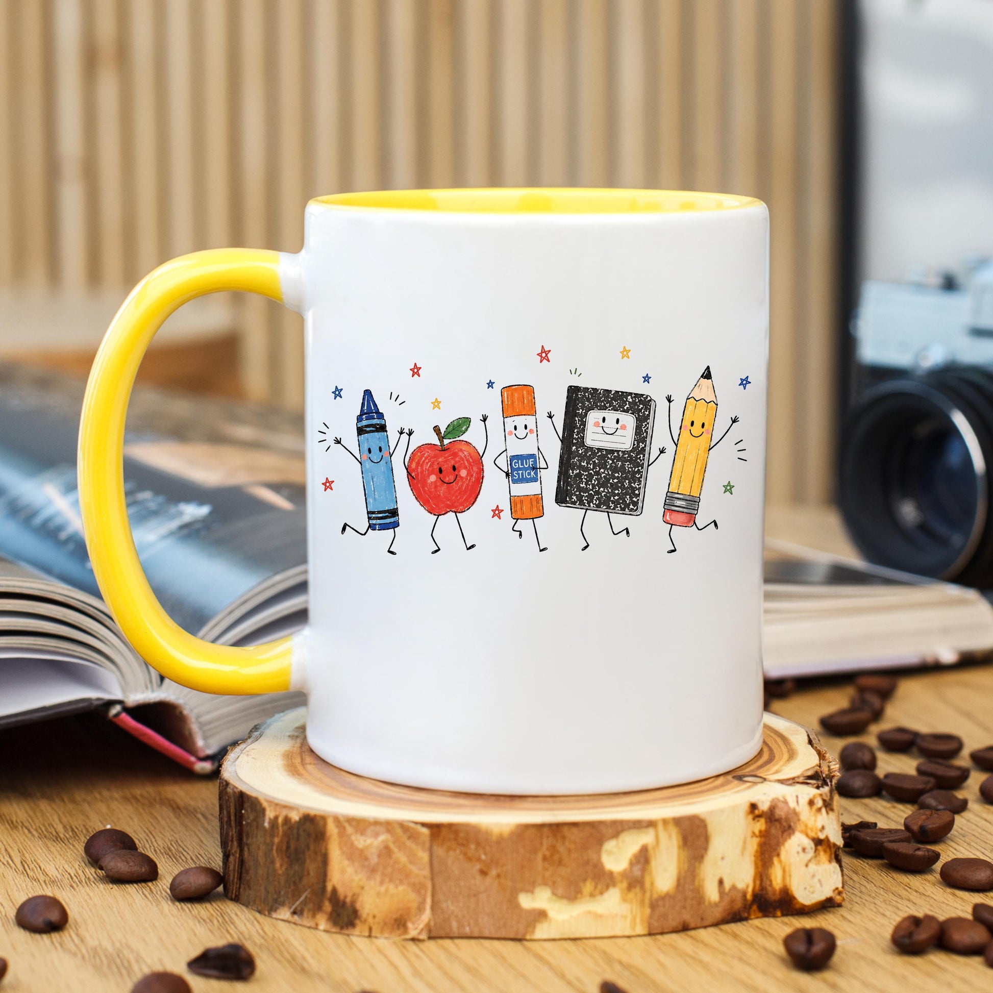 Teacher Mug, Cute Teacher Coffee Mug, Teacher Appreciation Gift, Elementary Teacher Mug, Back to School Mug, Pencil Mug, Classroom Mug
