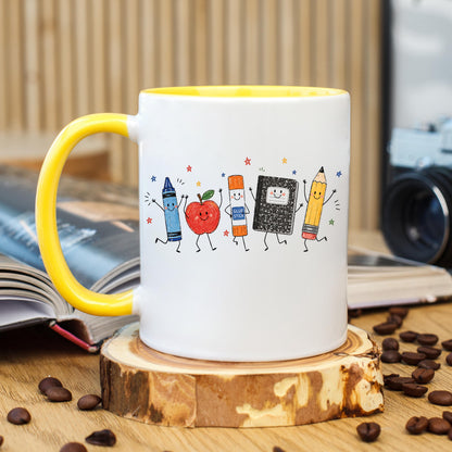 Teacher Mug, Cute Teacher Coffee Mug, Teacher Appreciation Gift, Elementary Teacher Mug, Back to School Mug, Pencil Mug, Classroom Mug