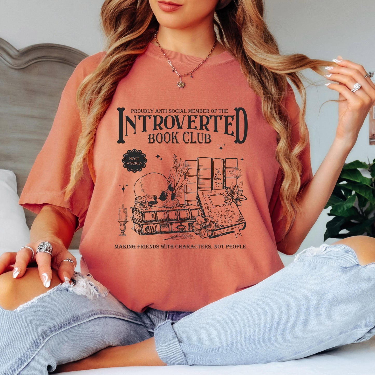 Introverted Book Club Shirt, Book Lover Shirt, Reading Shirt