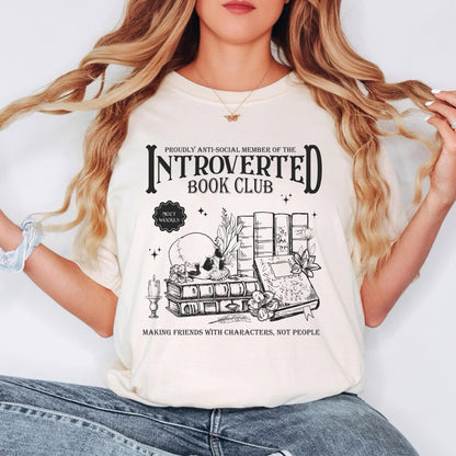 Introverted Book Club Shirt, Book Lover Shirt, Reading Shirt