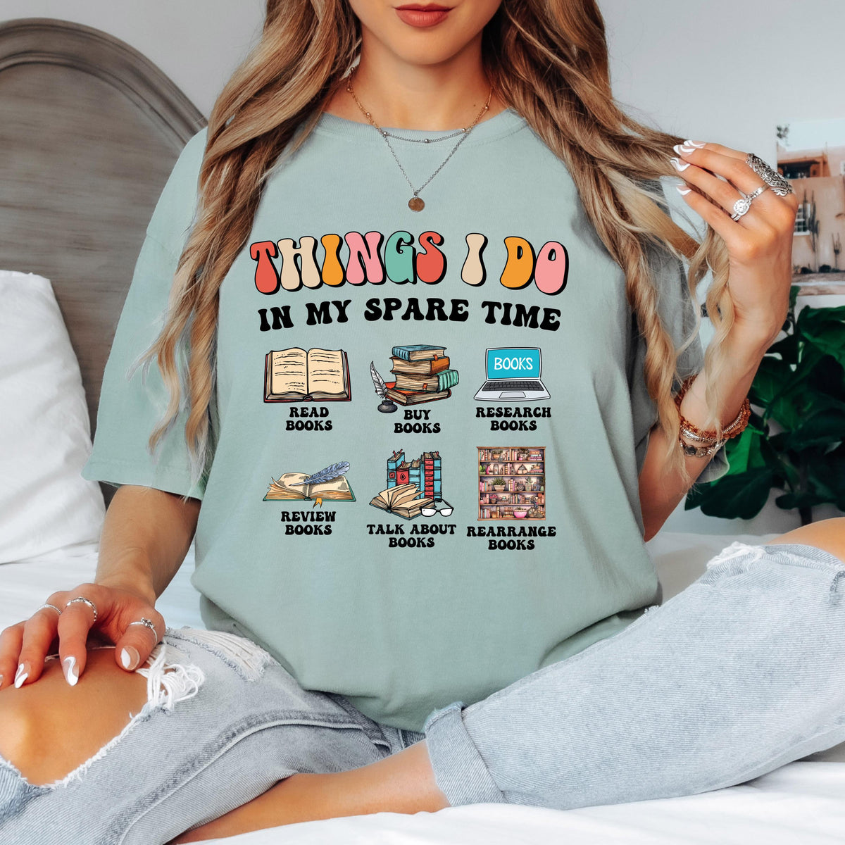 Things I do in My Spare Time Reading Shirt or Cozy Reading Sweatshirt and Hoodie