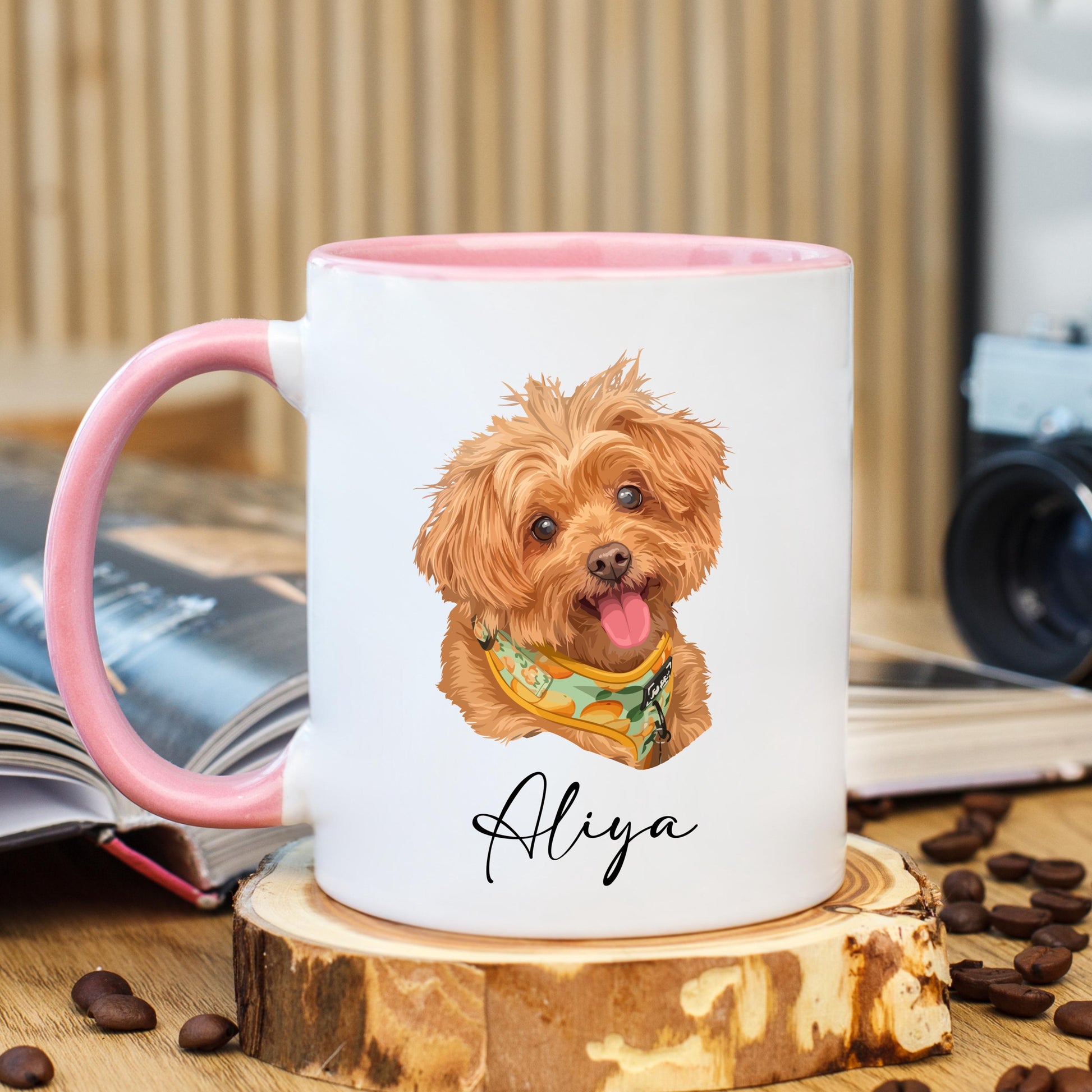 Custom Pet Portrait Coffee Mug, Hand Drawn Dog Mug, Personalized Cat Mug, Pet Photo Mug, Ceramic Mug, 11 oz Mug, 15 oz Mug