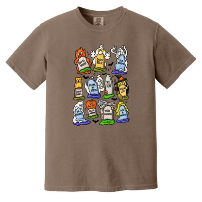 Vintage Tombstone Halloween Shirt, Comfort Colors Headstone Fall Tee, Spooky Fall Graphic Shirt, Cute Halloween Tombstone Tee, Autumn Shirt