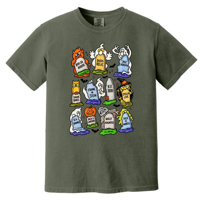 Vintage Tombstone Halloween Shirt, Comfort Colors Headstone Fall Tee, Spooky Fall Graphic Shirt, Cute Halloween Tombstone Tee, Autumn Shirt