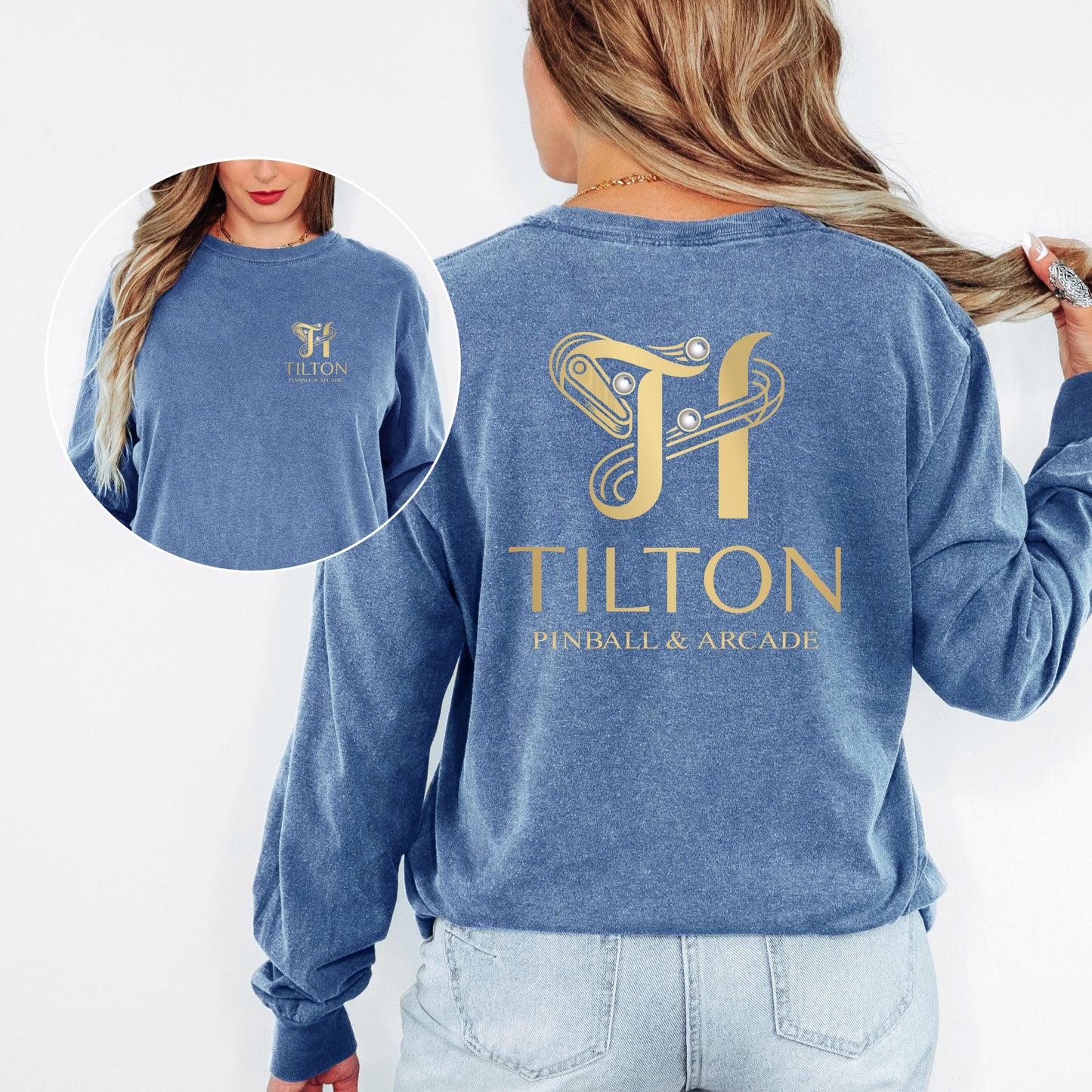 Custom Long Sleeve Shirt, Personalized Long Sleeve Tee, Custom Logo Shirt, Business Logo Shirt, Custom Text Shirt, Company Work Shirt