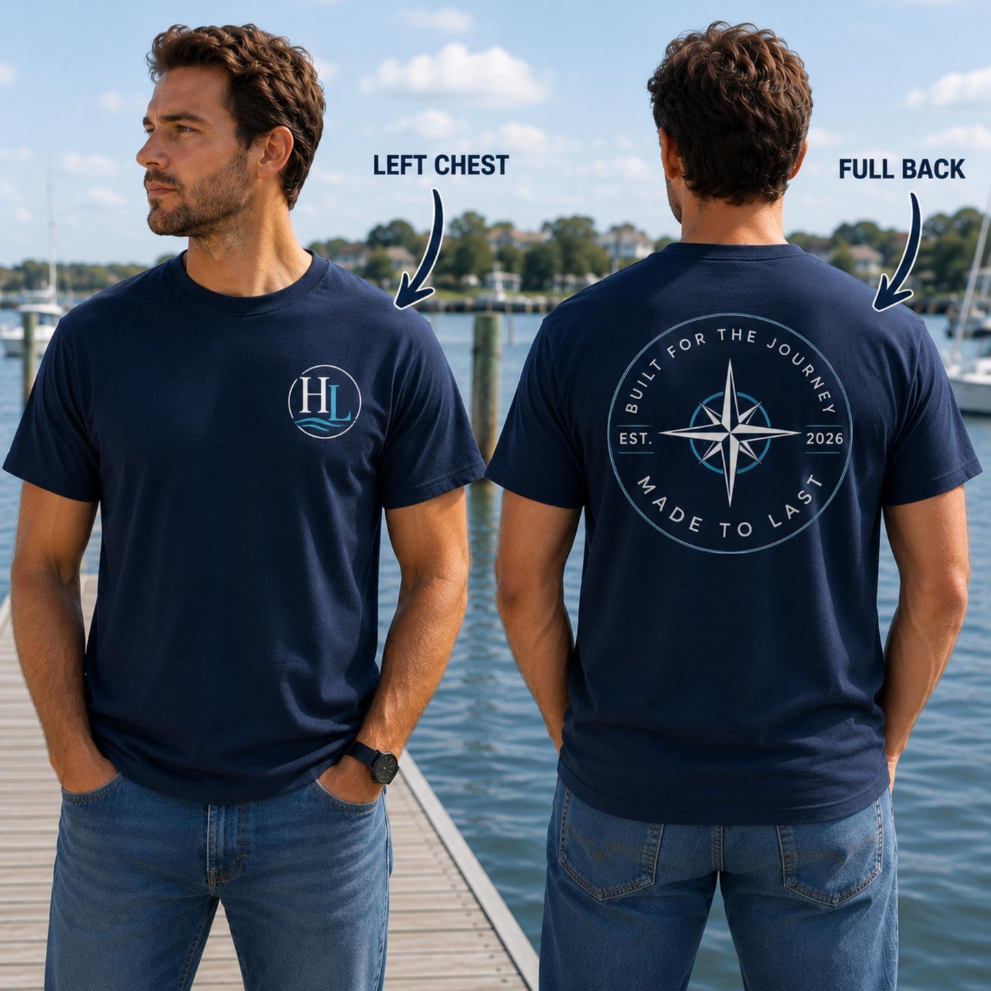 Custom Logo T Shirt, Gildan 5000 Personalized Shirt, Upload Your Logo, Business Work Shirt, Company Team Event Tee