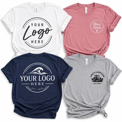 Custom Logo T-Shirt: Personalized Design Bella+Canvas 3001