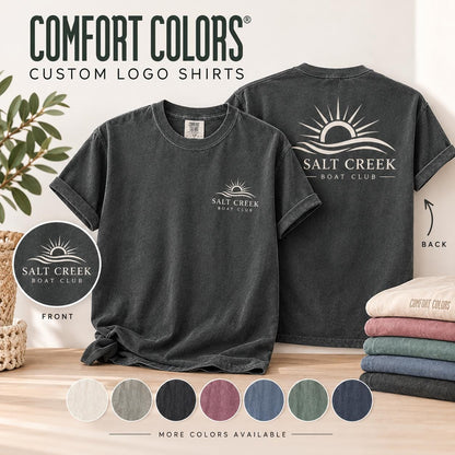 Comfort Colors 1717 Custom Shirt, Upload Your Logo, Personalized Business T-Shirt, Custom Design Tee, Team Company Shirt