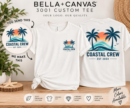 Custom Bella Canvas 3001 T Shirt, Personalized Shirt, Custom Logo Shirt, Unisex T Shirt, Soft Cotton T Shirt, Custom Shirt
