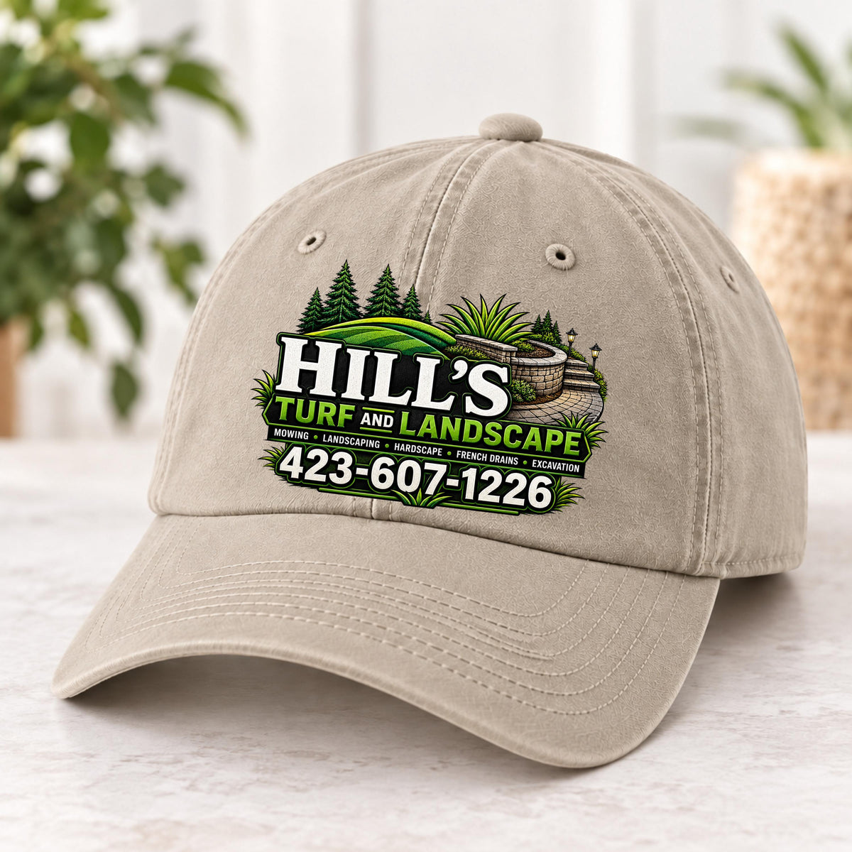Custom Logo Hat, Coastal Washed Personalized Comfort Colors Cap, Custom Text Baseball Hat, Add Your Logo Artwork Photo or Image, Custom Cap