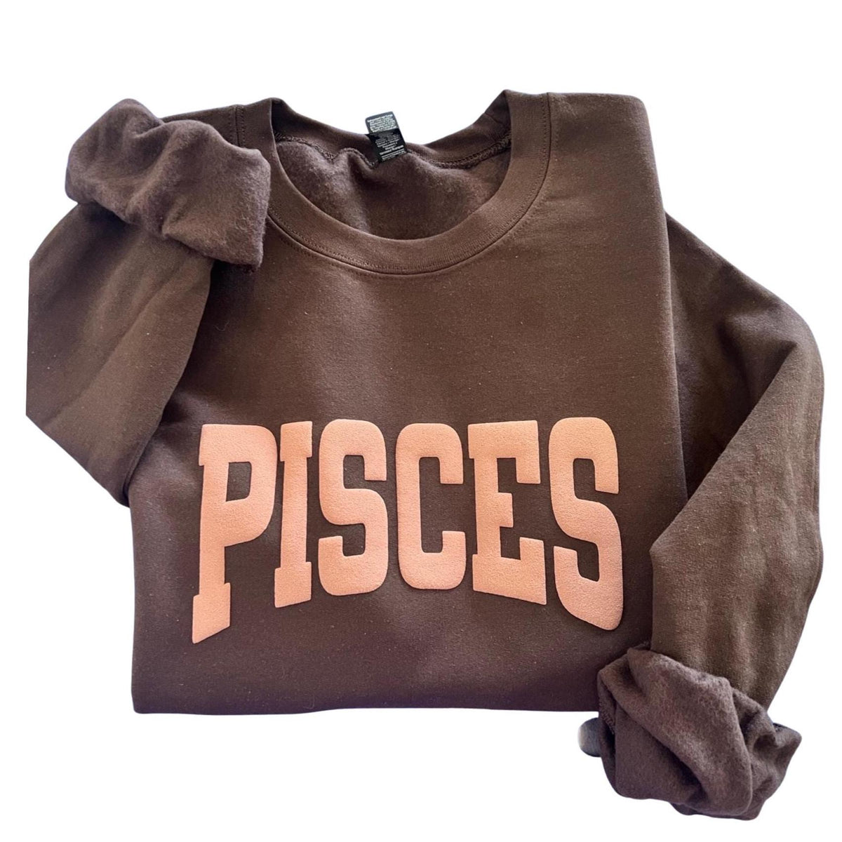 Zodiac Sweatshirt: CURVED Puff Print Design - Personalized Astrology Shirt