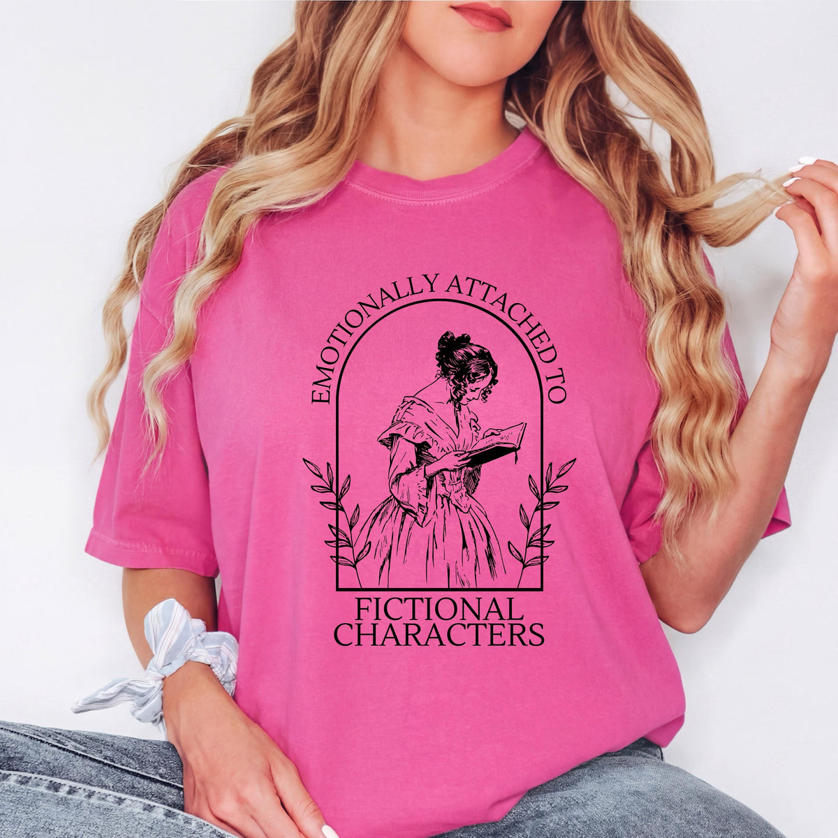 Emotionally Attached to Fictional Characters Shirt Comfort Colors Tee Book Lover Shirt Funny Reader Tee Book Club Reading Shirt