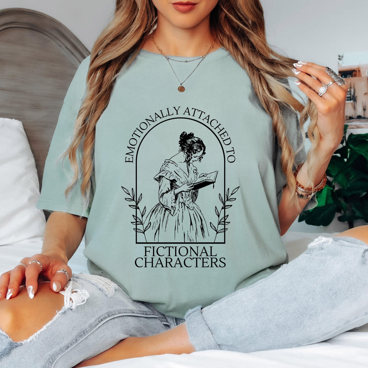 Emotionally Attached to Fictional Characters Shirt Comfort Colors Tee Book Lover Shirt Funny Reader Tee Book Club Reading Shirt