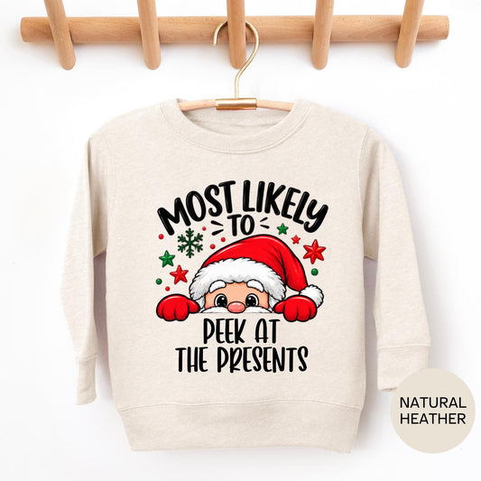 Custom Kids Most Likely To Christmas Shirt, Santa Most Likely Tee, Funny Kids Christmas T-Shirt, Custom Holiday Shirt, Christmas Party Tee