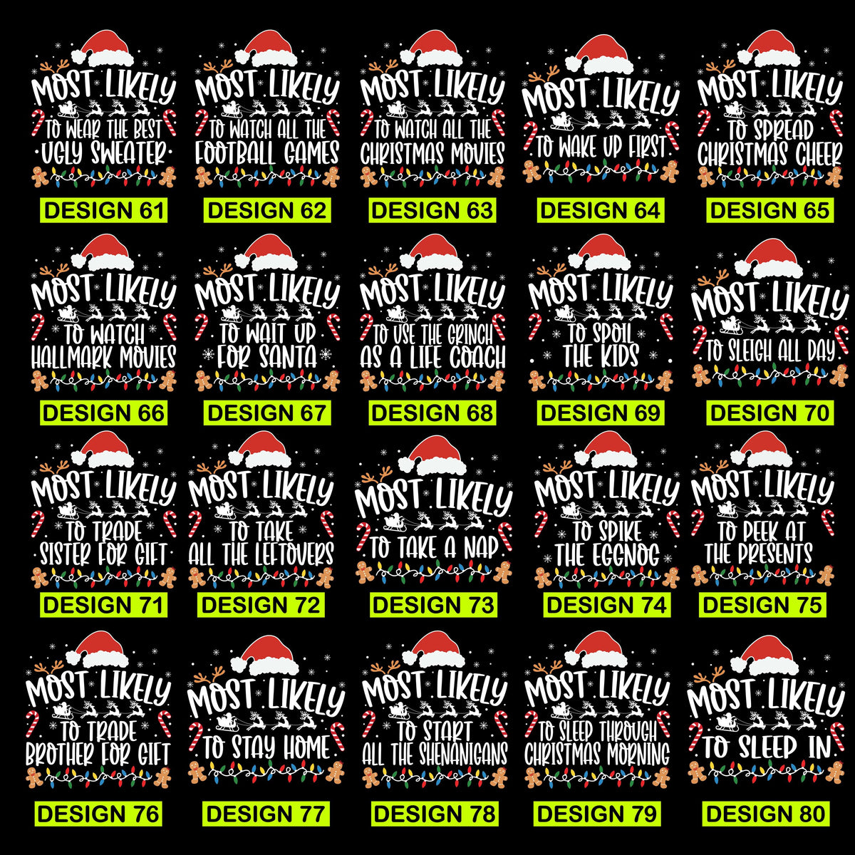 Most Likely to Christmas Group Shirts, Matching Family Holiday Tee, Funny Christmas Party T-Shirt, Christmas 2026 Shirts