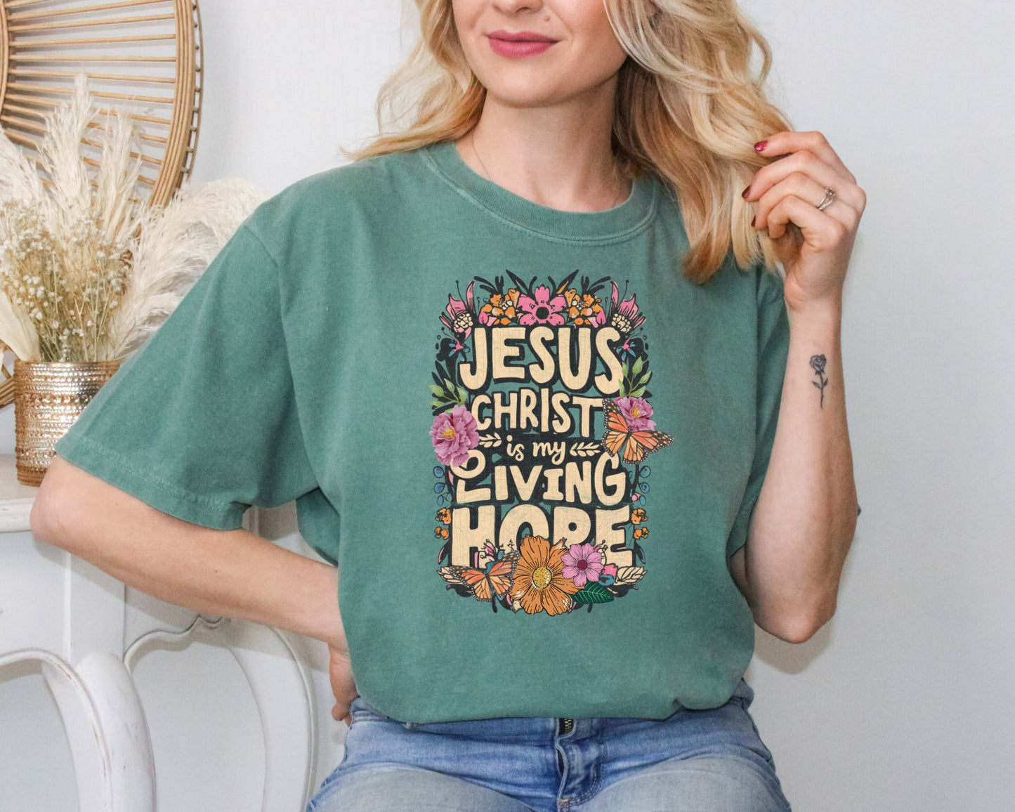 Jesus Christ is My Living Hope Christian Easter Shirt