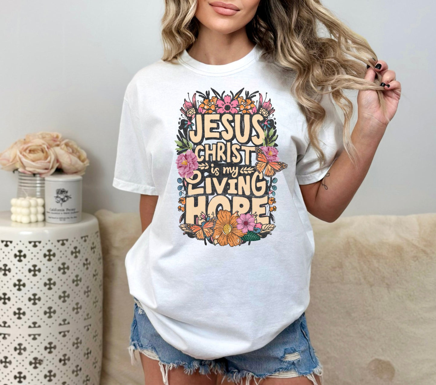 Jesus Christ is My Living Hope Christian Easter Shirt